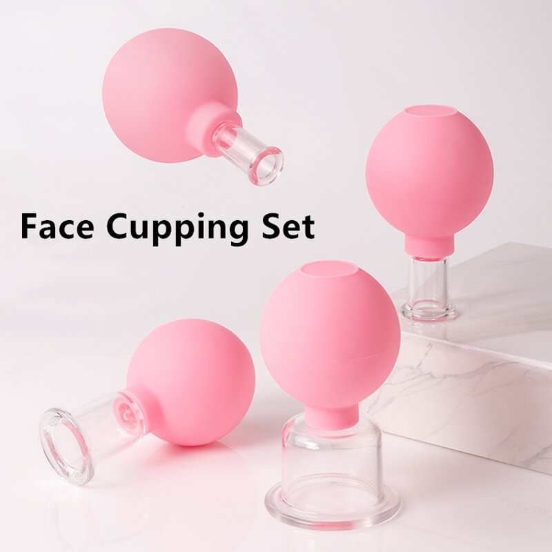 Silicone Cupping Therapy Cups - Wholesale Pink Vacuum Hijama Cellulite Set