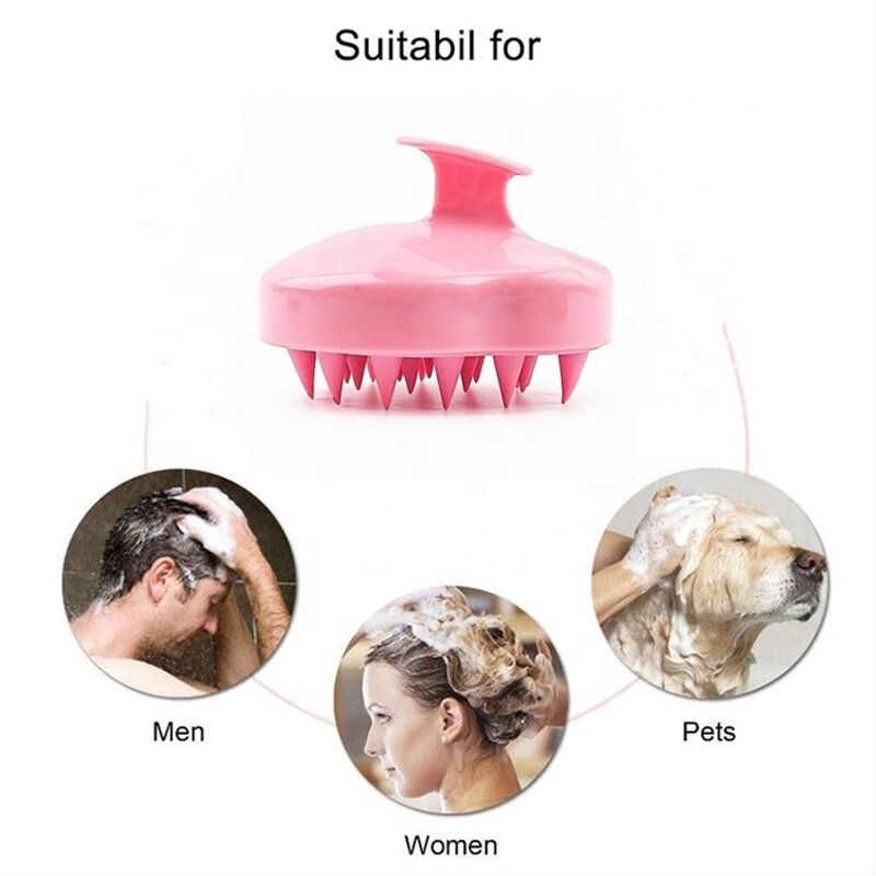 Silicone Hair Shampoo Brush - Wholesale Self Cleaning Scalp Massager Tool
