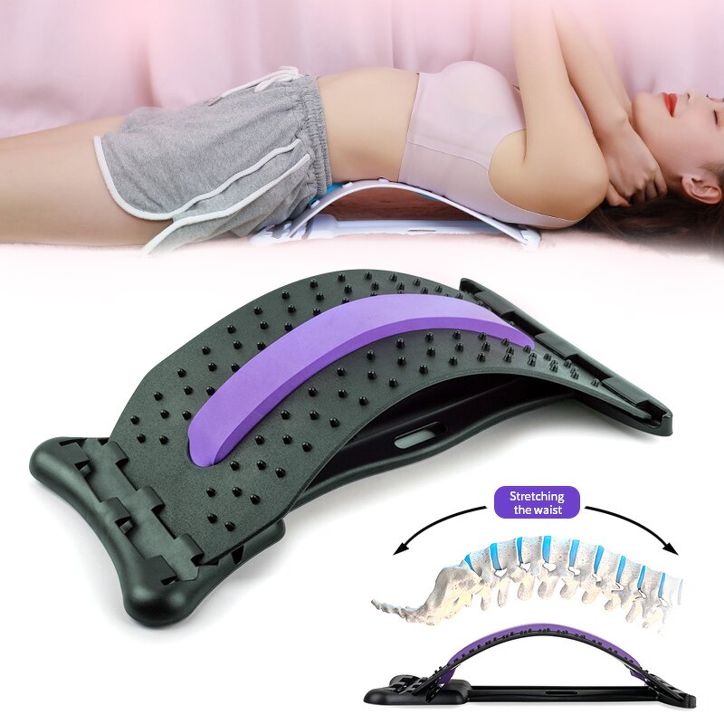 Lumbar Support Back Cracker - Multi-Level Stretching Pain Relief Device