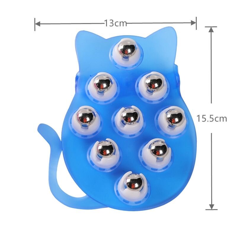 Handheld Body Massage Roller - Custom 9 Ball Anti Cellulite Back Relax Tool