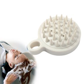 Nylon Scalp Massage Brush - Wholesale Silicone Plastic Handheld Shampoo Tool