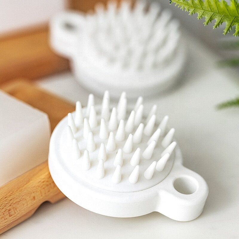 Nylon Scalp Massage Brush - Wholesale Silicone Plastic Handheld Shampoo Tool