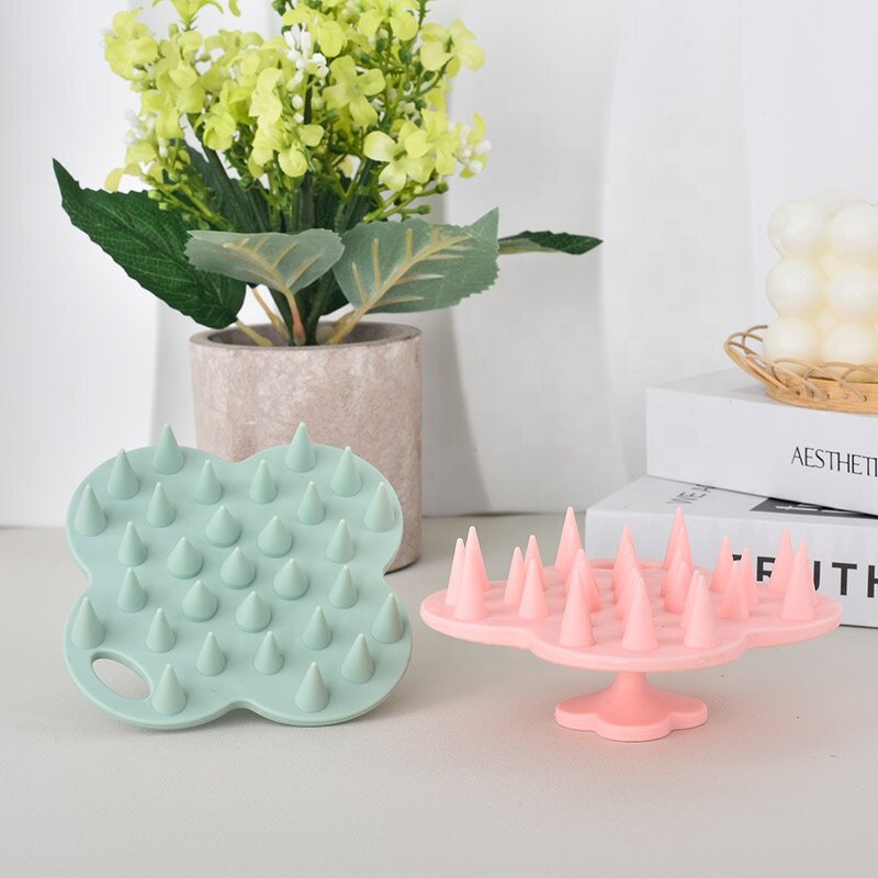 Silicone Scalp Care Brush - Professional Soft Shampoo Massage Hair Tool