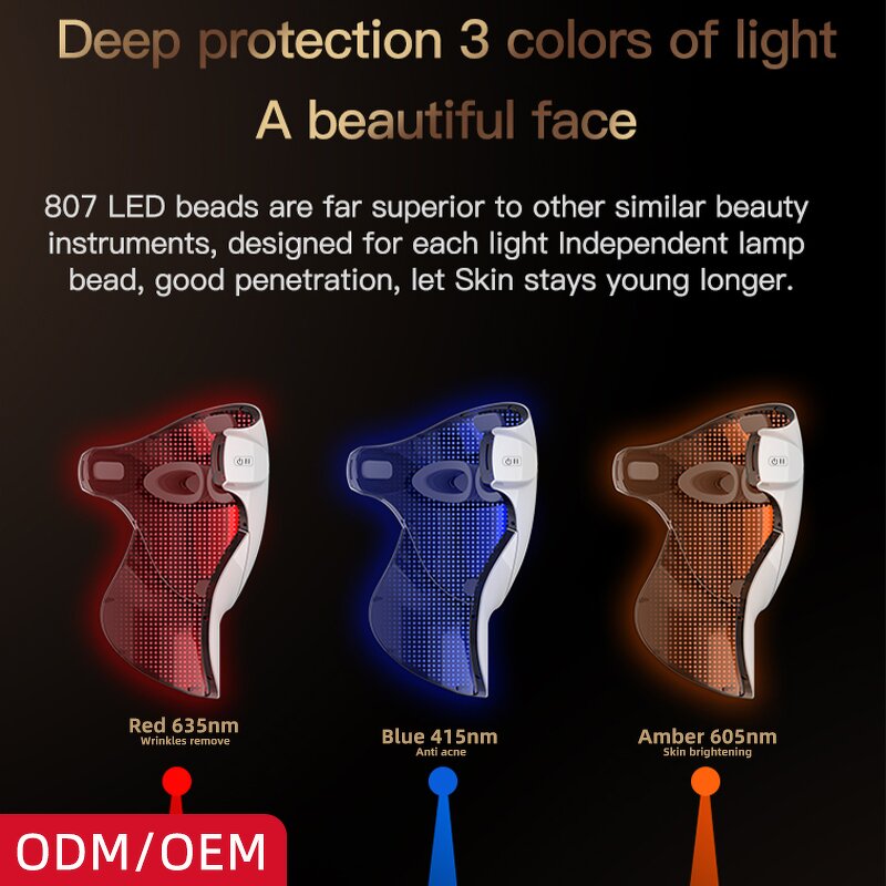 LED Facial Device Manufacturer - Factory Outlet Home Use Beauty Equipment Skin Care New for Neck Whitening Light Therapy