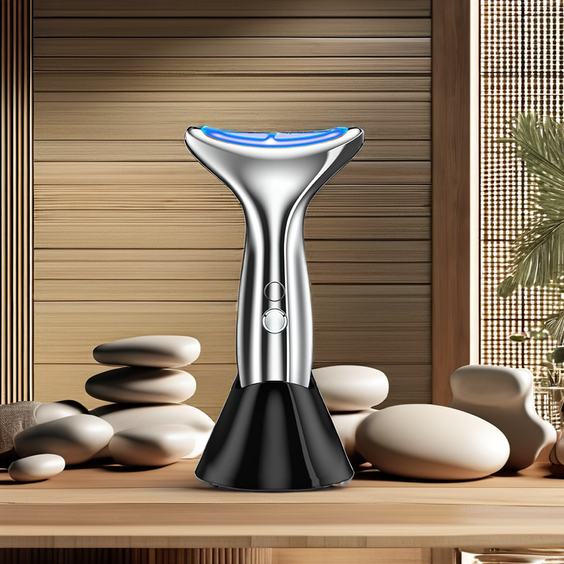 Neck and Face Massager Manufacturer - EMS V-Shape Multifunction with LED Photon ABS Material for Skin Tightening
