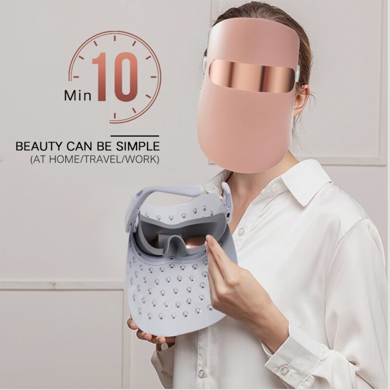 LED Light Therapy Mask Manufacturer - 3 Color Anti Aging Device Facial Machine Beauty Products for Women