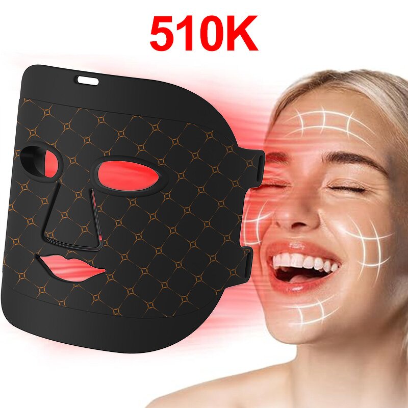 LED Facial Face Mask Manufacturer - BEPERFECT Portable 4 Colors Silicone Red Light Therapy 5W 410-850nm Photon Infrared