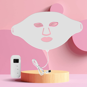 LED Light Therapy Mask Manufacturer - New Silicone Multi-wavelengths 7 Colors for Face & Neck Pain Relief Home Spa