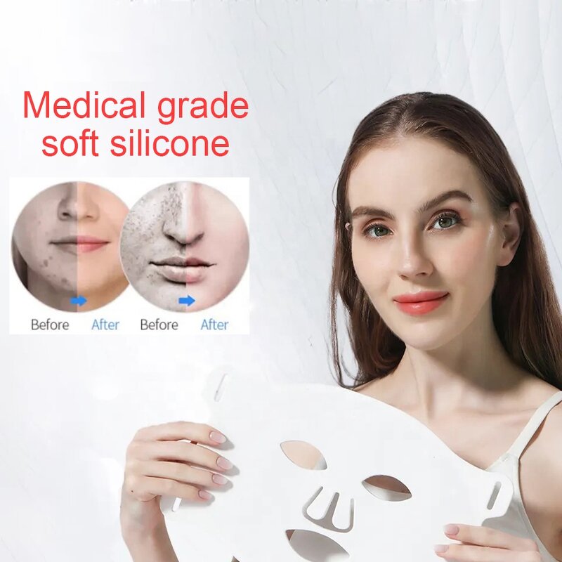 LED Facial Mask Manufacturer - New Beauty Device Colorful 7 in 1 Photon Light for Face Skin Care