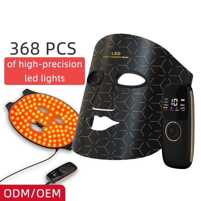 LED Light Therapy Mask Manufacturer - 2023 New Style 368 Lamp Beads Professional 4 Colors Silicon