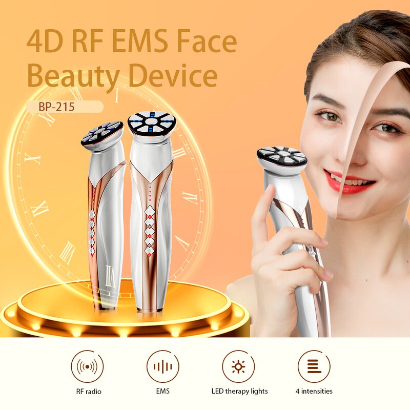 Facial Massage Instrument Manufacturer - EMS RF Lift Vibration with LED Light Therapy Multi-functional