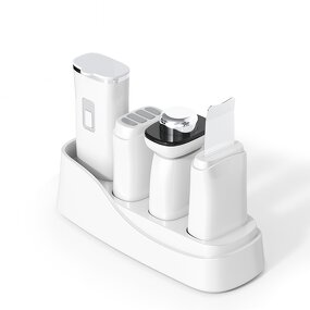 Skin Scrubber Spatula Manufacturer - Wireless Rechargeable Ultrasonic Handheld Face Exfoliation Tool with US/EU/AU Plugs