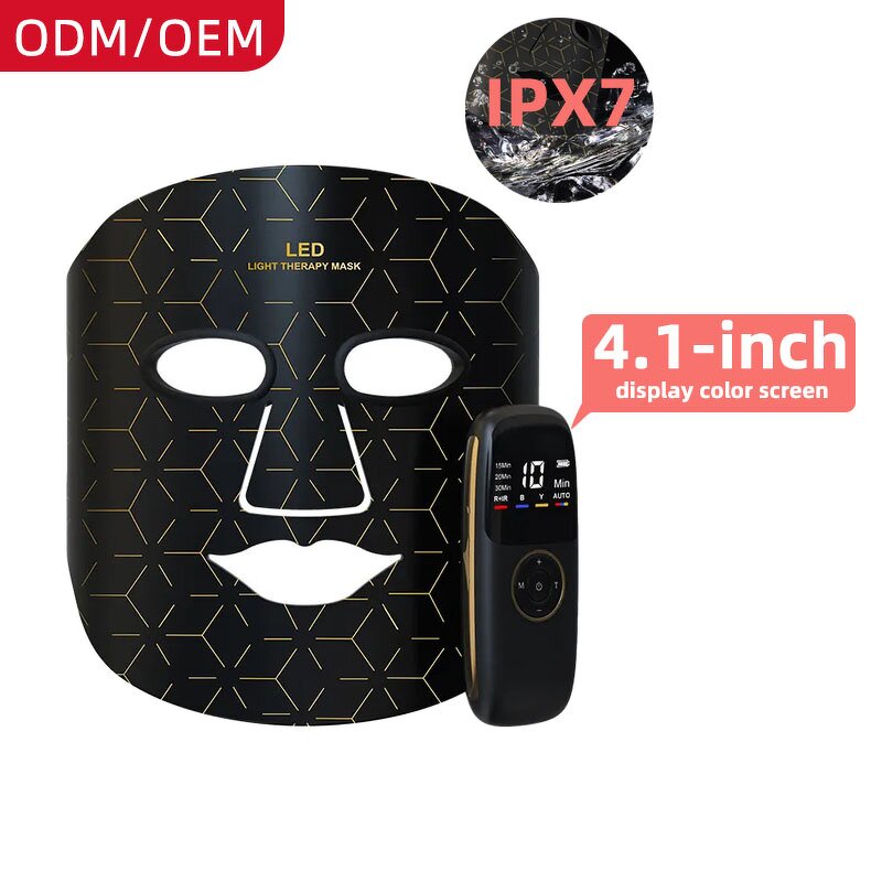 LED Photon Therapy Mask Manufacturer - Factory Supply Silicone with Red Light for Skin Rejuvenation Anti-Aging Handheld US Plugs