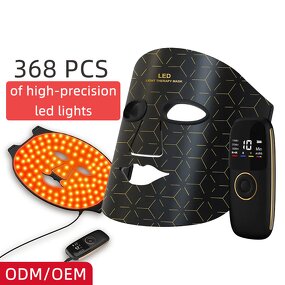 LED Beauty Mask Manufacturer - Silicone 3 Colors Reutilizable Phototherapy for Facial & Neck Part
