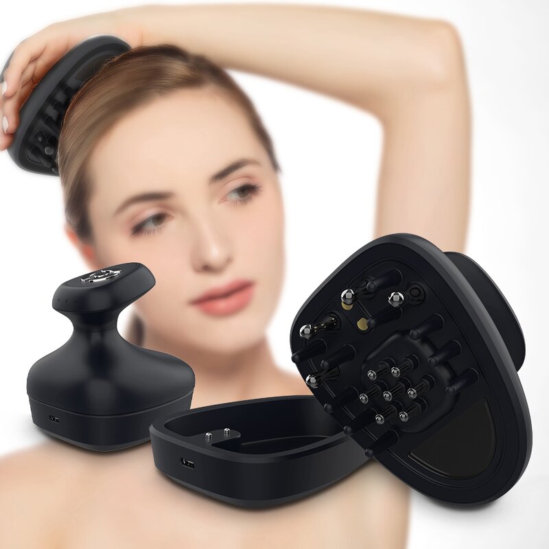 Hair Growth Comb Manufacturer - Beperfect LED Light Therapy Scalp Massager with Rf Ems Hair Brush