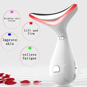 Facial Massage Device Manufacturer - Handheld Portable Red Light Therapy for Face and Neck with Hot Compress