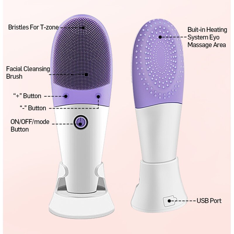Facial Cleansing Brush Manufacturer - Beperfect Electric Soft Silicone Waterproof Face Washing Beauty Device
