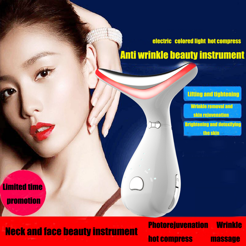 Facial Massage Device Manufacturer - Handheld Portable Red Light Therapy for Face and Neck with Hot Compress