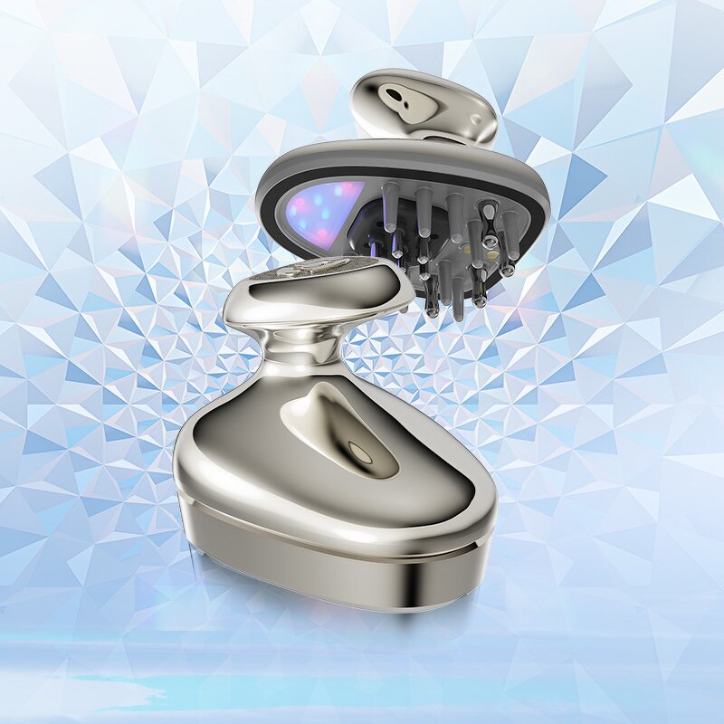 Hair Growth Comb Manufacturer - Beperfect LED Light Therapy Scalp Massager with Rf Ems Hair Brush