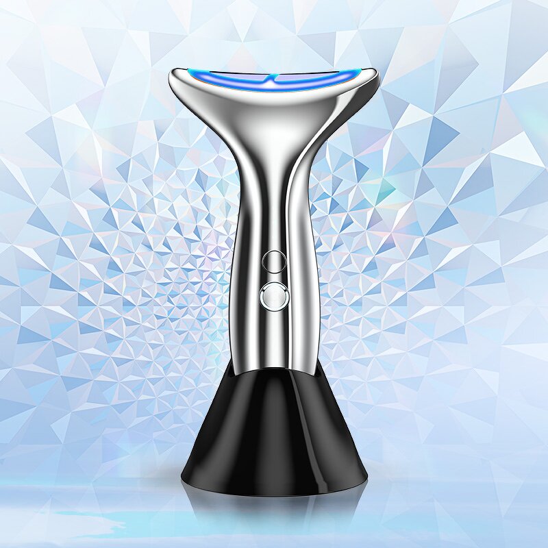 Neck and Face Massager Manufacturer - EMS V-Shape Multifunction with LED Photon ABS Material for Skin Tightening