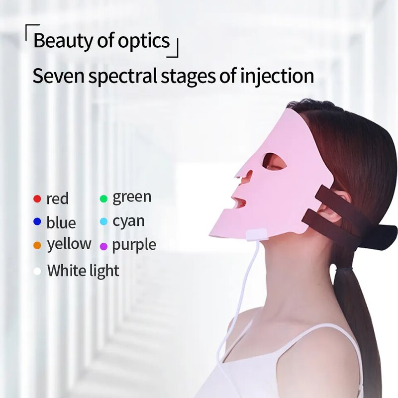 LED Facial Mask Manufacturer - 2023 New Beauty Soft Silicone Infrared Red Therapy