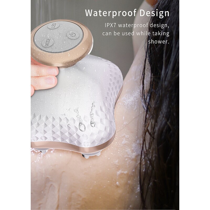 Pet Massager Manufacturer - Waterproof Electric Wireless for Scalp Cat Dog Body Deep Tissue Kneading Vibrating