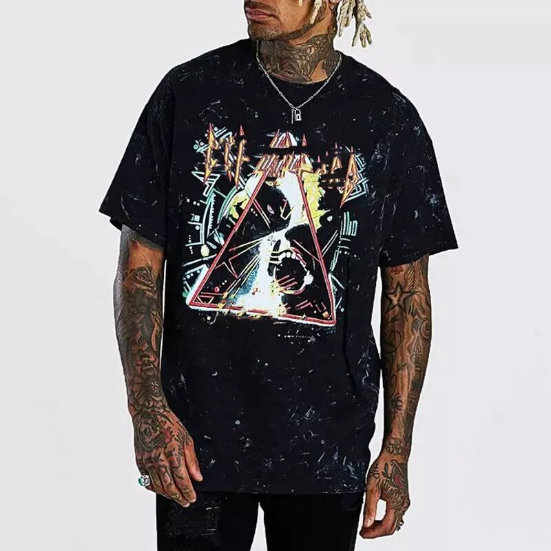 Men's Oversized T-Shirt - Customized All Over Print Washed Cotton Tee