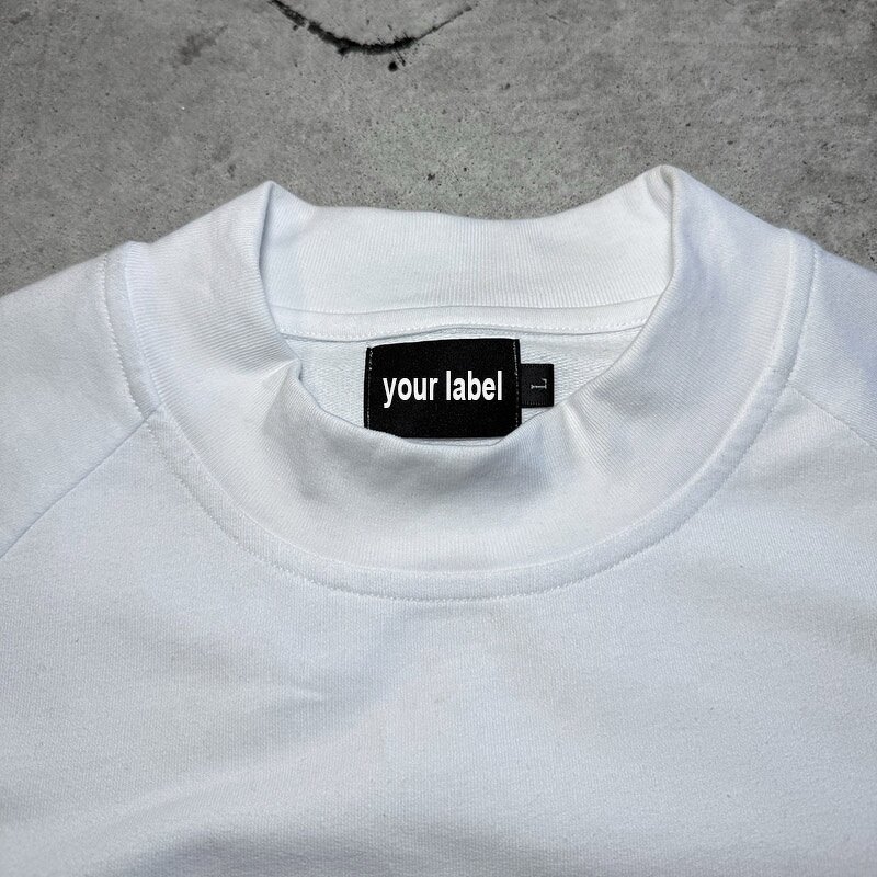 Men's Cropped T-Shirt - Custom Silk Screen Print Y2K White Cotton Tee