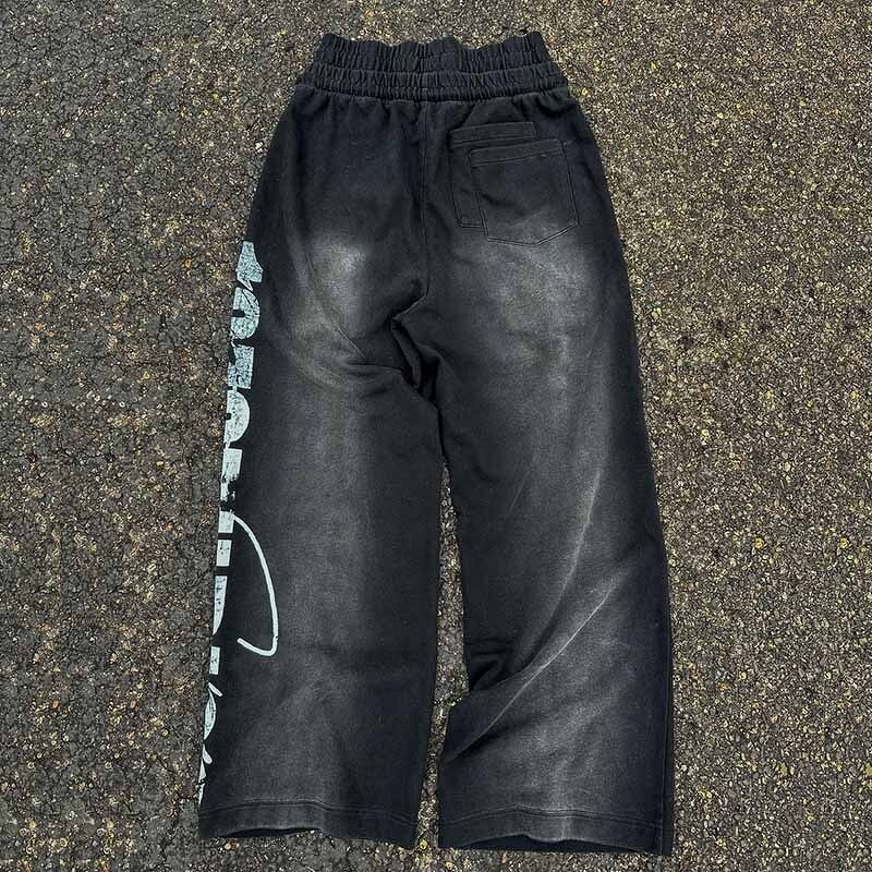 Men's Baggy Sweatpants - 500Gsm Double Waist Thick Cotton Casual Pants