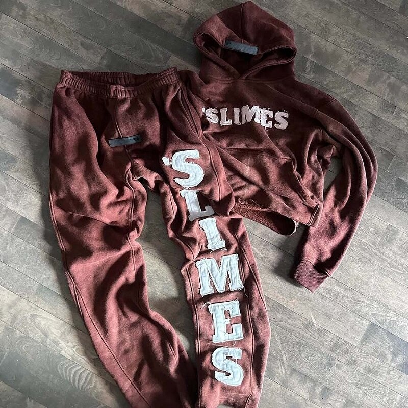 Unisex Pullover Hoodie - Luxury Y2K Graphic Patchwork Acid Wash Top