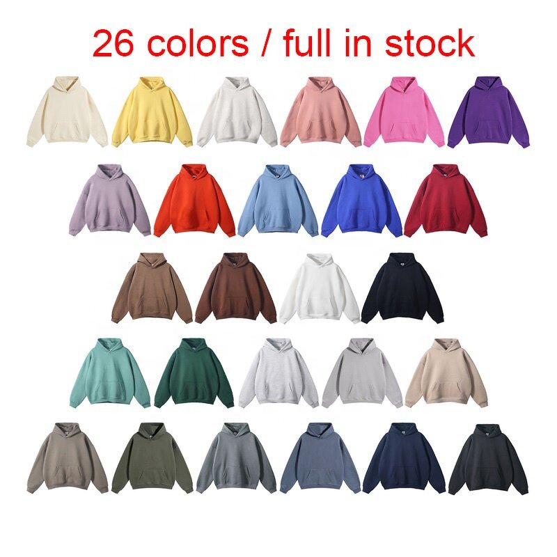 Unisex Fleece Hoodies - Custom Print Oversize Heavyweight Cotton Sweatshirts