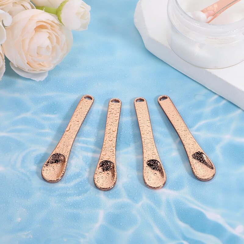 Cosmetic Spatula - Wholesale Black Gold Silver Stainless Steel Makeup Spoon