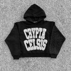 Men's Pullover Hoodie - Winter 500Gsm Custom Rhinestone Heavyweight Top