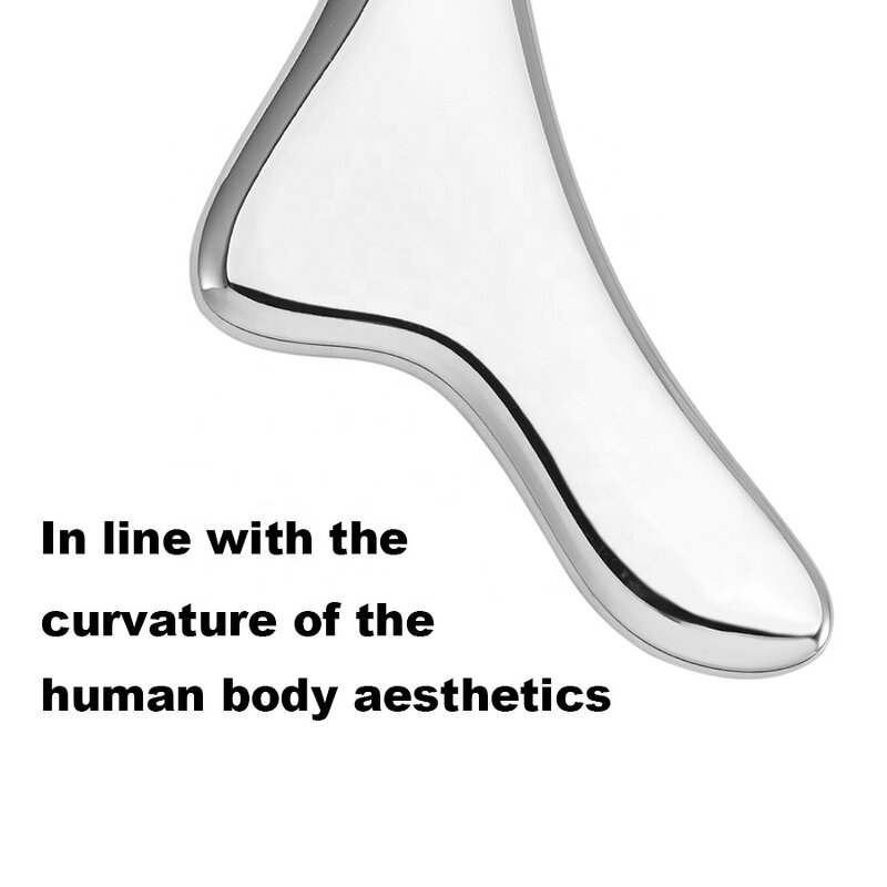 3D Ice Face Roller - Custom Logo 304 Stainless Steel Gua Sha Massager