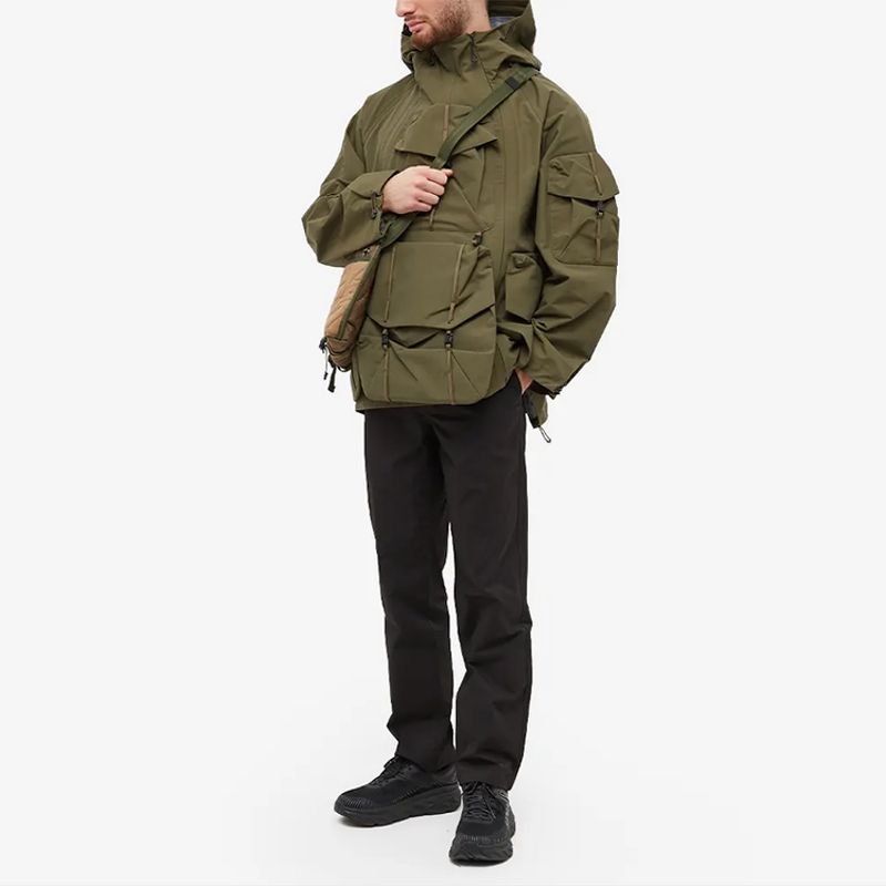 Men's Windbreaker Jacket - Spring Waterproof Pocket Hiking Outdoor Coat