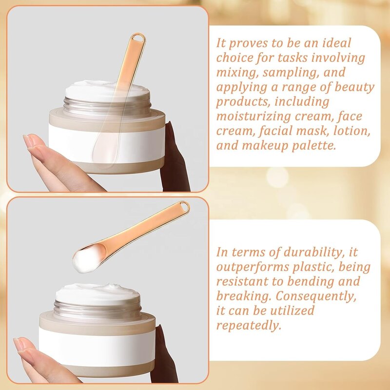 Cosmetic Spatula - Wholesale Black Gold Silver Stainless Steel Makeup Spoon