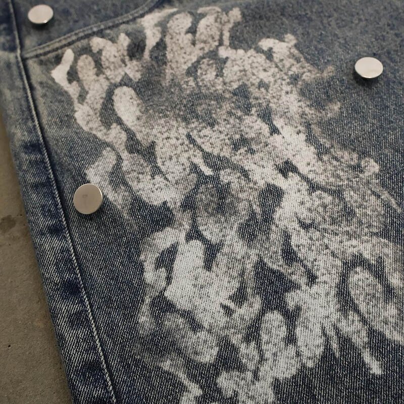 Men's Denim Shorts - High Quality Double Waist Distressed Crystal Jorts