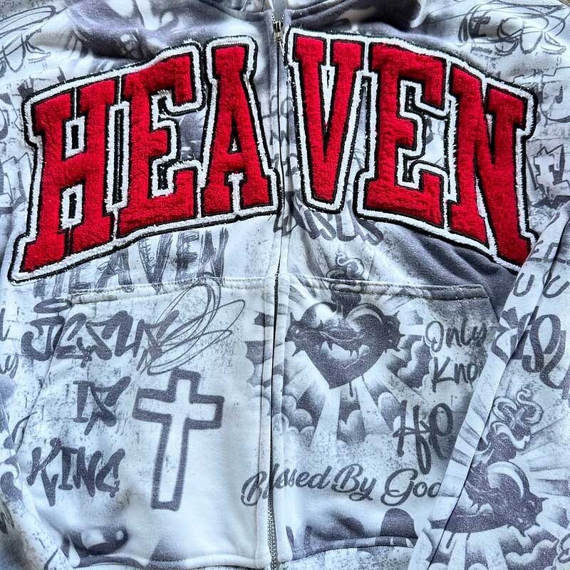 Unisex Fleece Hoodie Set - Custom 3D Embroidered Sun Faded Vintage Tops