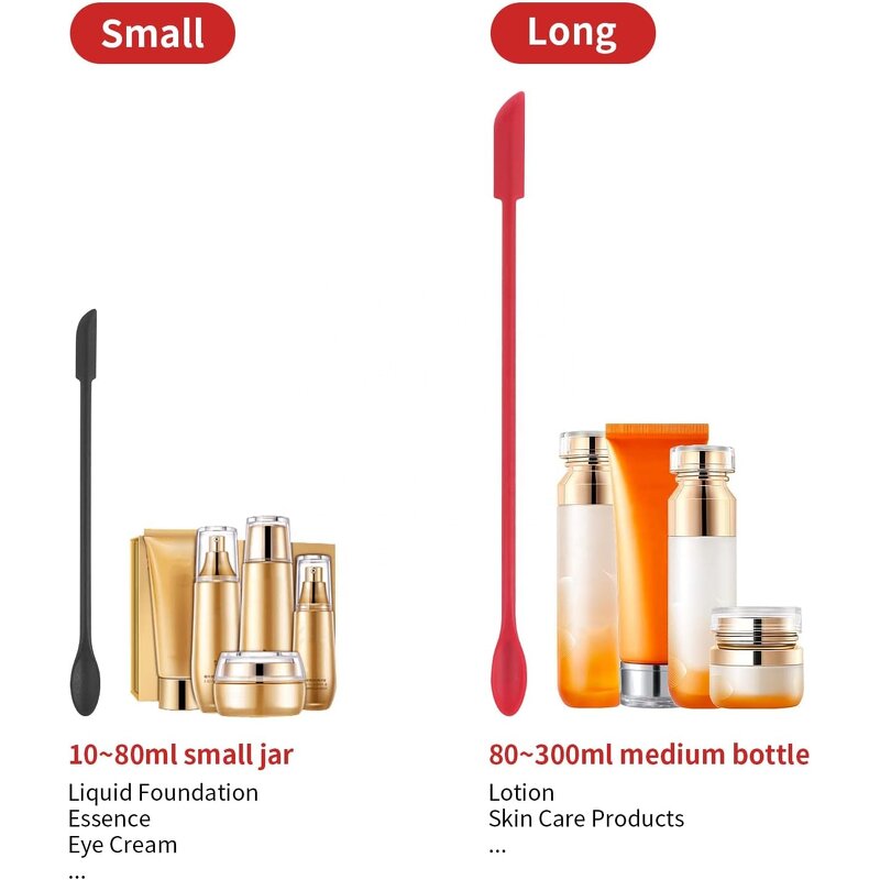 Cosmetic Spatula - Wholesale 15-30cm Custom Logo Silicone Makeup Spoon