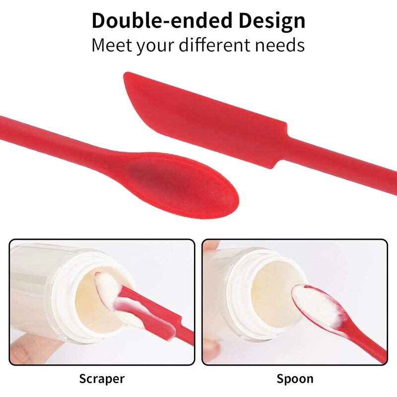 Cosmetic Spatula - Wholesale 15-30cm Custom Logo Silicone Makeup Spoon