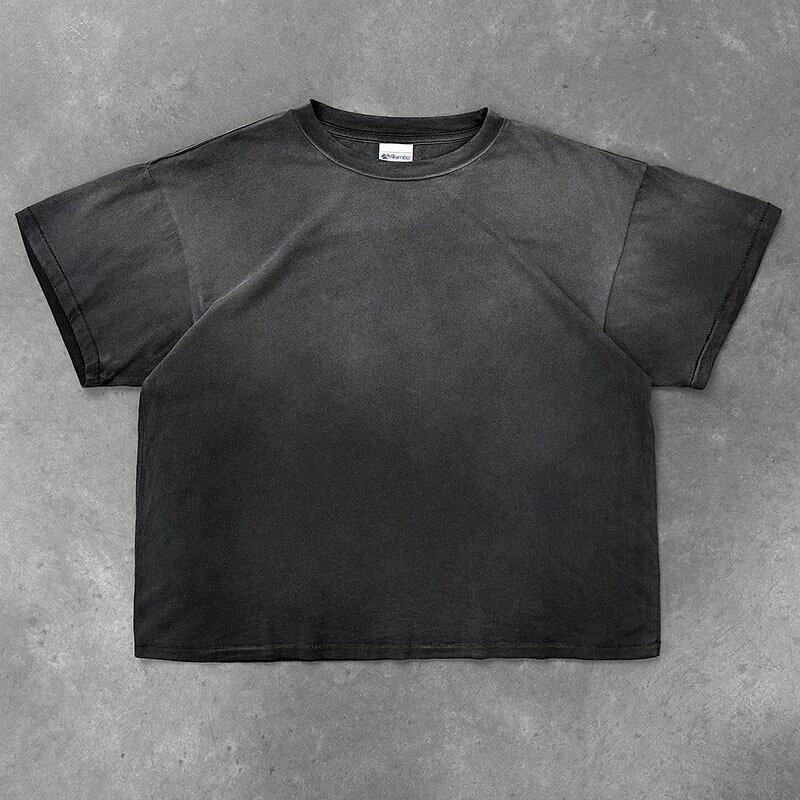 Men's Oversized T-Shirt - Custom Camouflage Acid Wash Vintage Cotton Tee