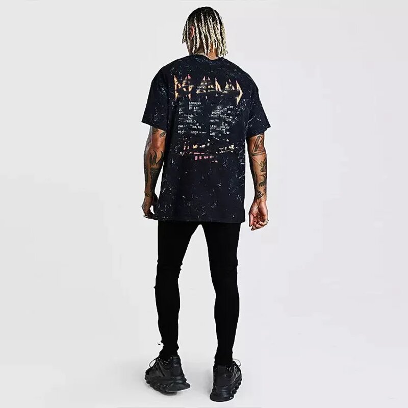 Men's Oversized T-Shirt - Customized All Over Print Washed Cotton Tee