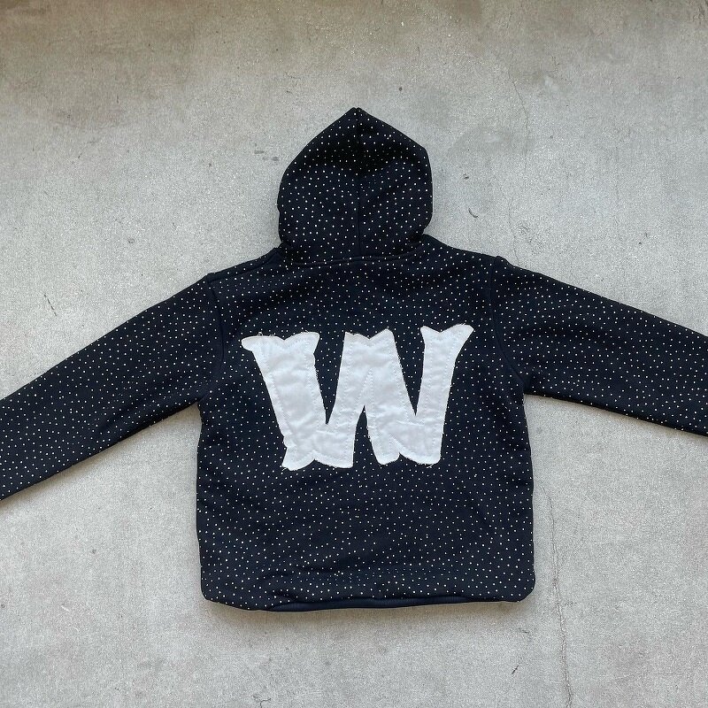 Men's Cropped Hoodie - 2025 Oversize Boxy Rhinestone Baggy Sweatshirt