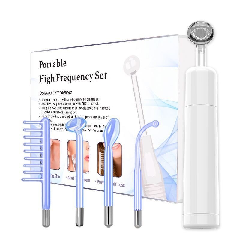High-frequency Wand Manufacturer - 4 in 1 Custom with Neck Slimmer & Red Light Therapy Rotatable