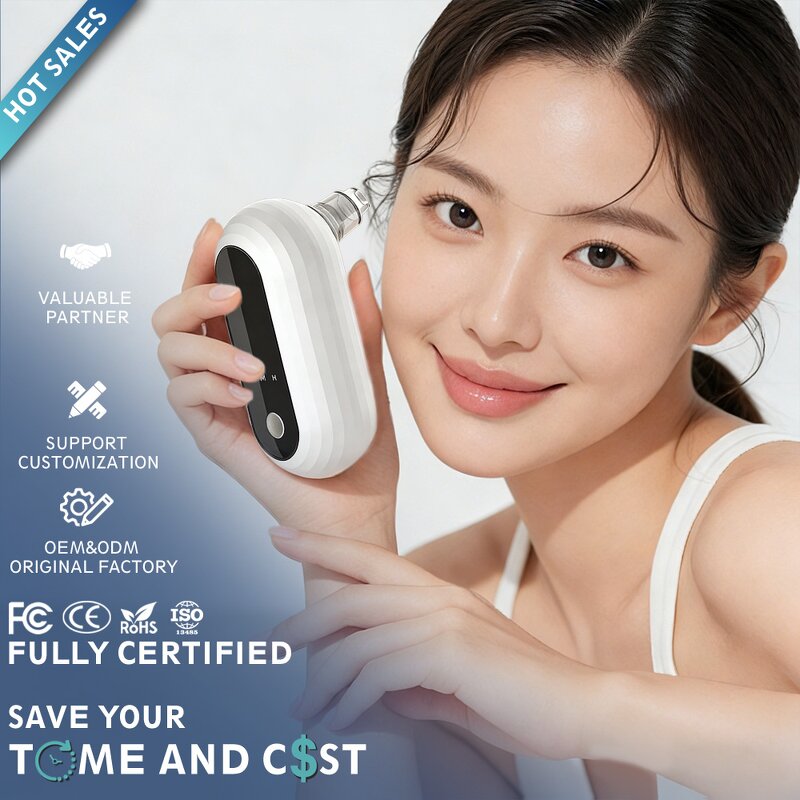 Blackhead Vacuum Manufacturer - Upgraded Rechargeable Face Vacuum Comedone Extractor Electric for Pore Cleaning