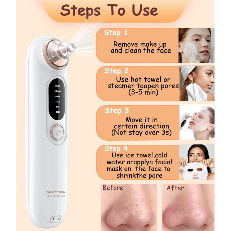 Pore Vacuum Cleaner Manufacturer - for Blackheads Acne Pore Cleaner & Black Head Remover Nose Strips