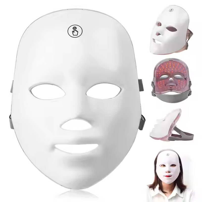 LED Portable Red Light Mask Manufacturer - 7 in 1 Oni Photon Therapy Handheld for Face Eye Skincare at Home