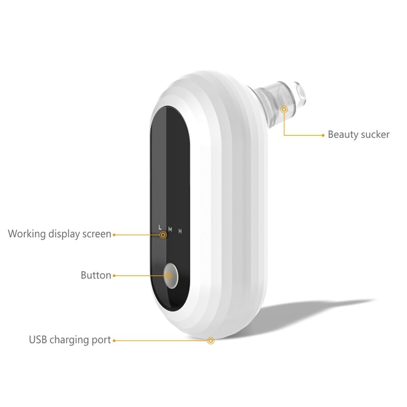 Portable Electric Pore Cleaner Manufacturer - Vacuum Suction for Blackhead and Whitehead Remover USB Facial Mini Tool
