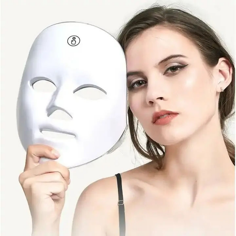 LED Face Mask Manufacturer - 7 Color with Neck Wireless Portable for Anti-aging Wrinkles Skin Rejuvenation Home
