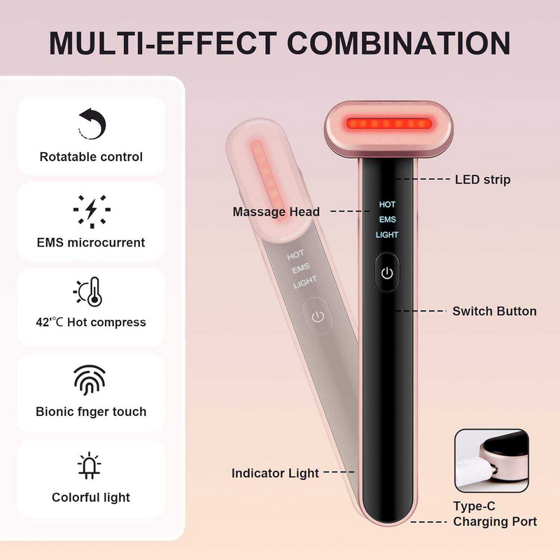 Red Light Therapy Device Manufacturer - Microcurrent Anti Ageing for Wrinkle Face Eye Lifting Vibrating Medical